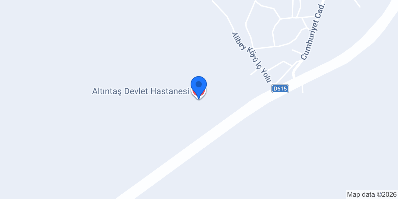 Altıntaş Devlet Hastanesi konumu