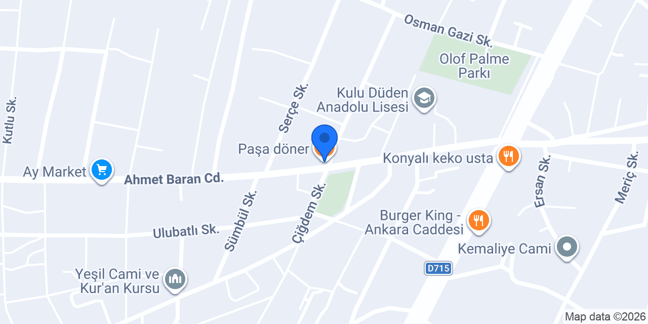 Paşa döner konumu