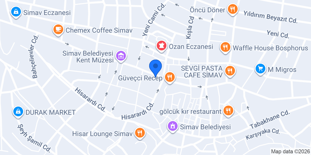 Hasat Ekmek Unlu Mamülleri konumu