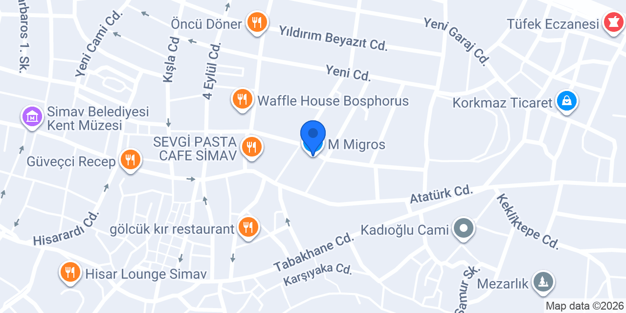 M Migros konumu