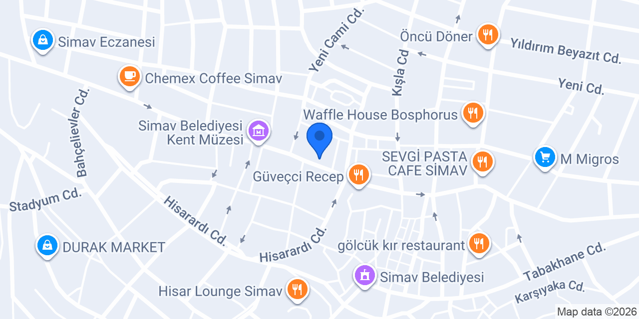Güven Otel konumu