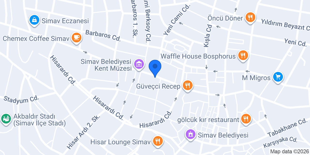 Yedirenk Kirtasiye konumu