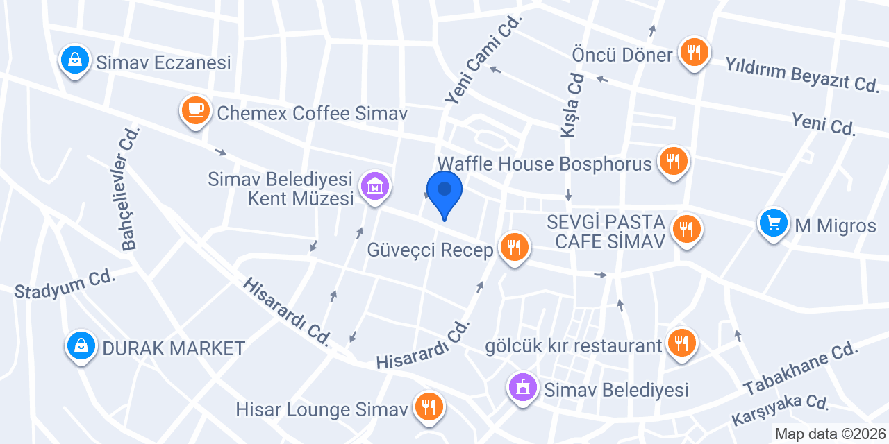 Özel Yeşil Simav Sürücü Kursu konumu