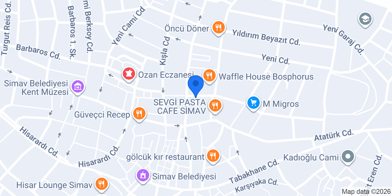 Nisa Yaren Beslenme Danışmanlık Merkezi konumu