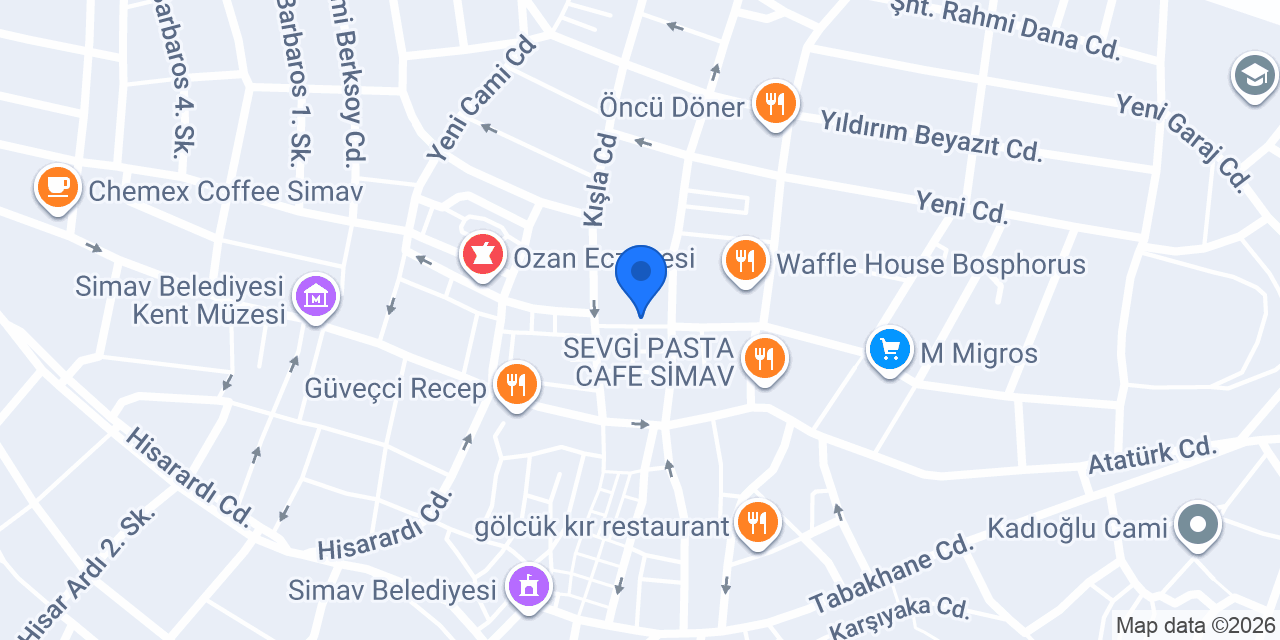 Diş Hekimi Melek Özoğul konumu