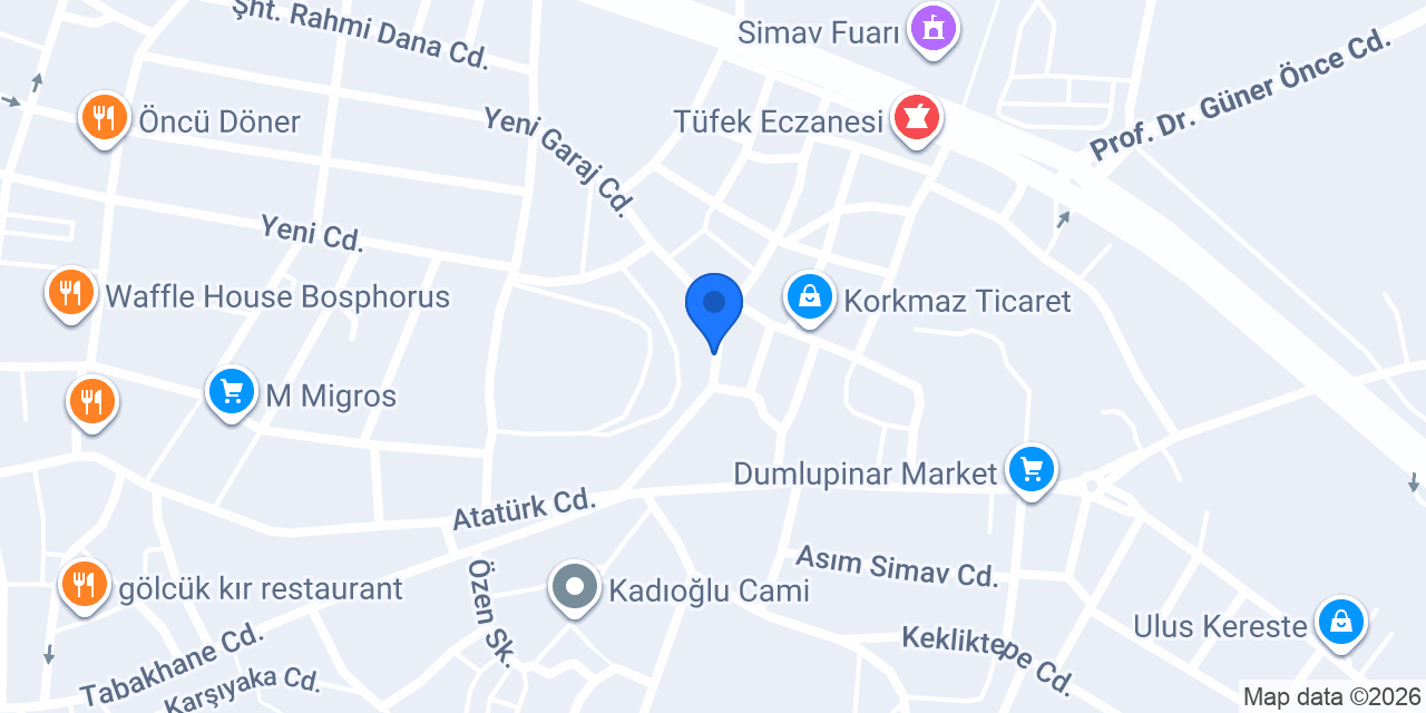 Avcıoğlu Otomotiv konumu