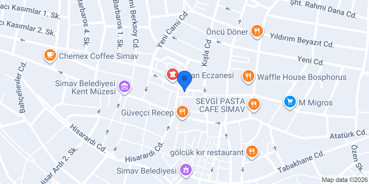 FARAN TURİZM SİMAV ŞUBESİ konumu