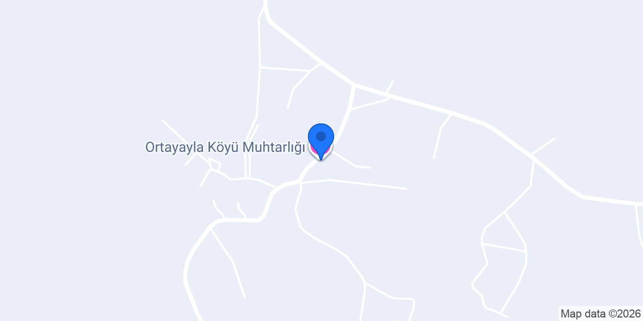 Ortayayla Köyü Muhtarlığı konumu