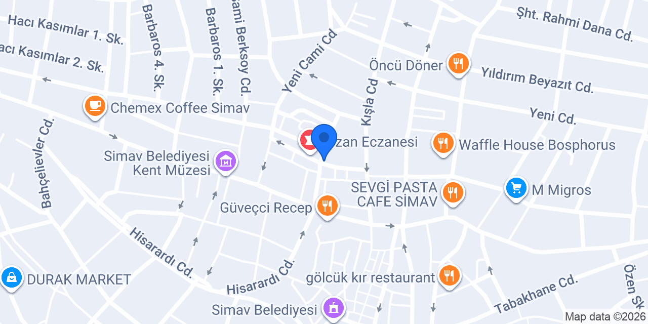 Hacıbey Baklavaları Künefecim konumu