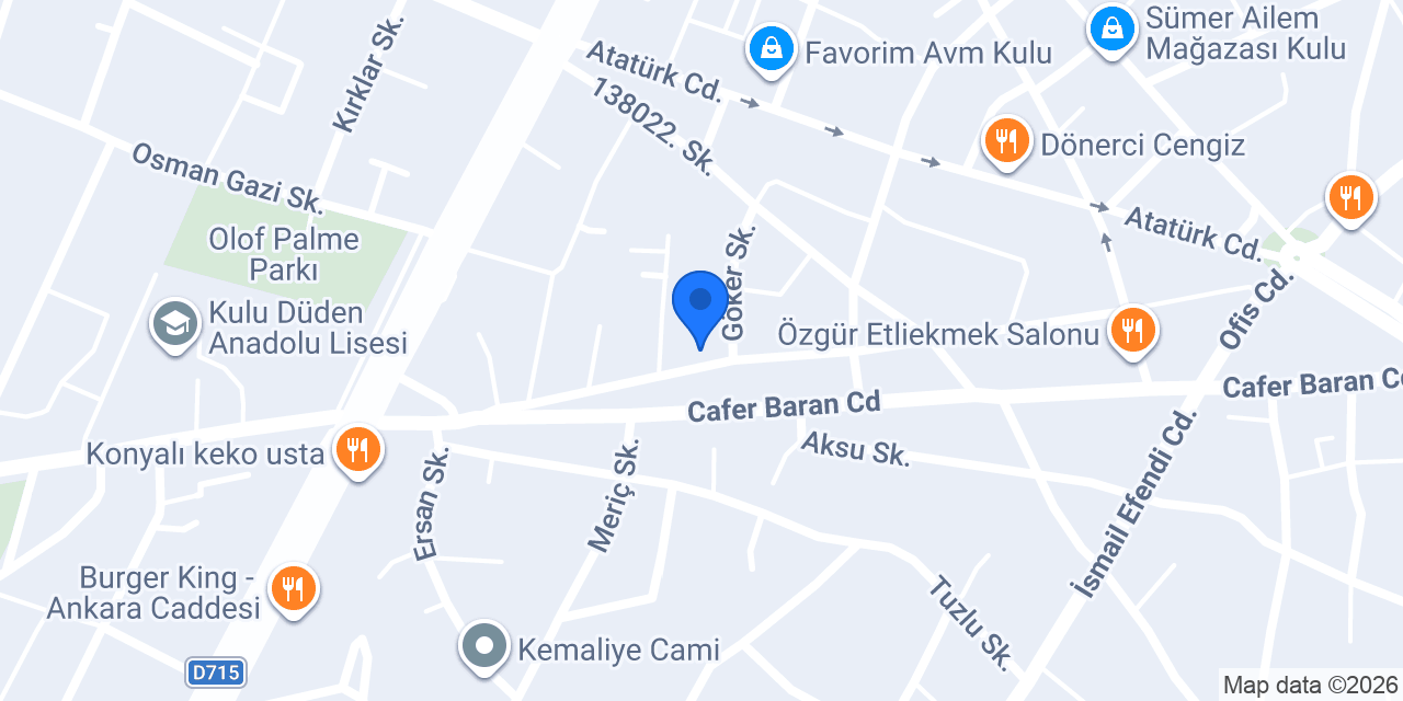 Keskin Elektrik konumu