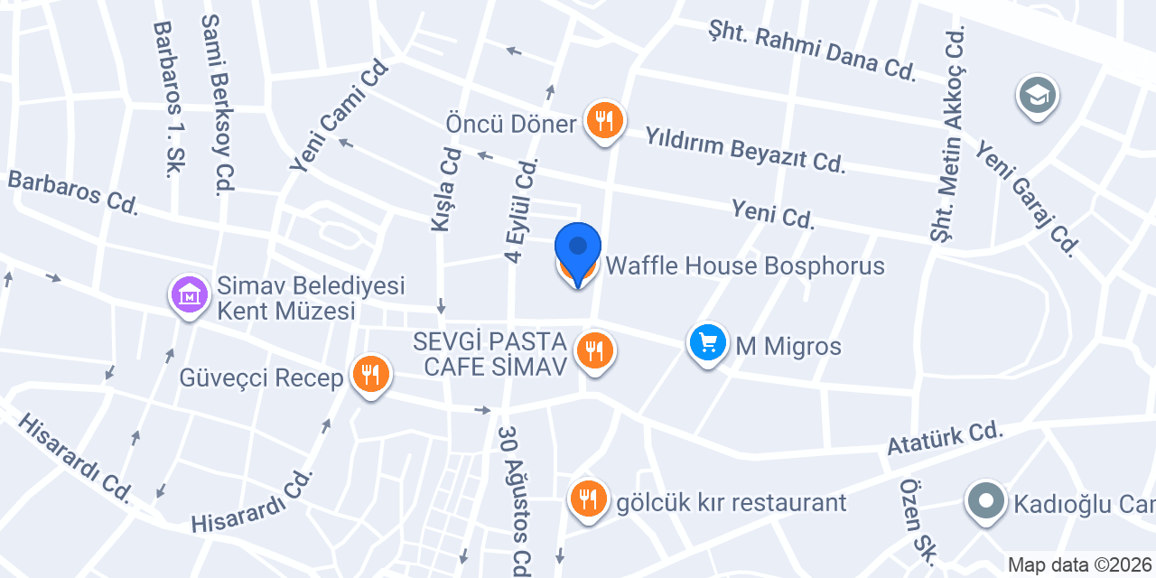 Waffle House Bosphorus konumu