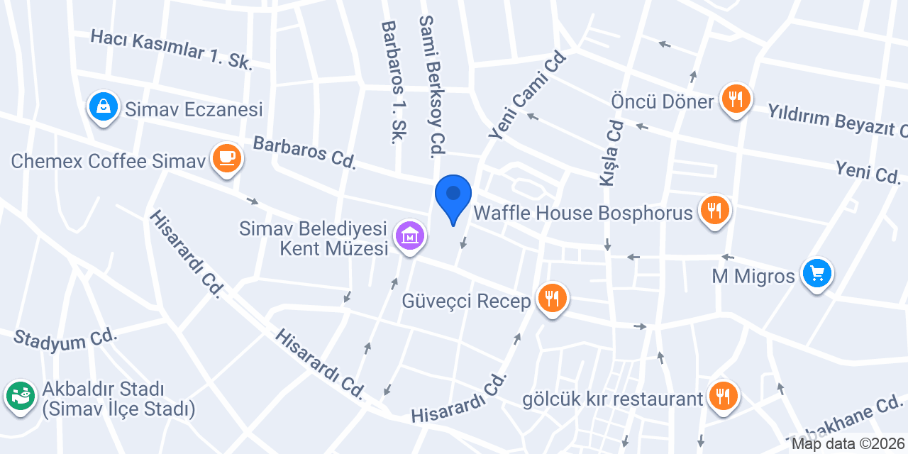 Acar sıhhi tesisat konumu