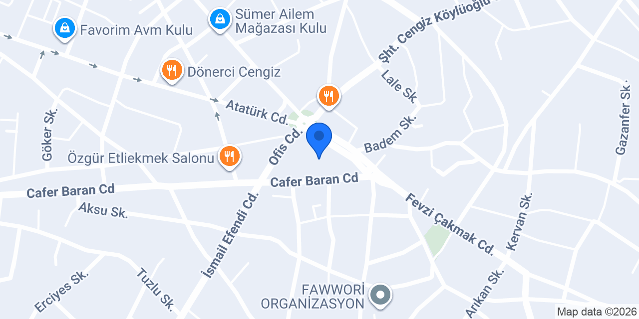 Tapu Müdürlüğü konumu