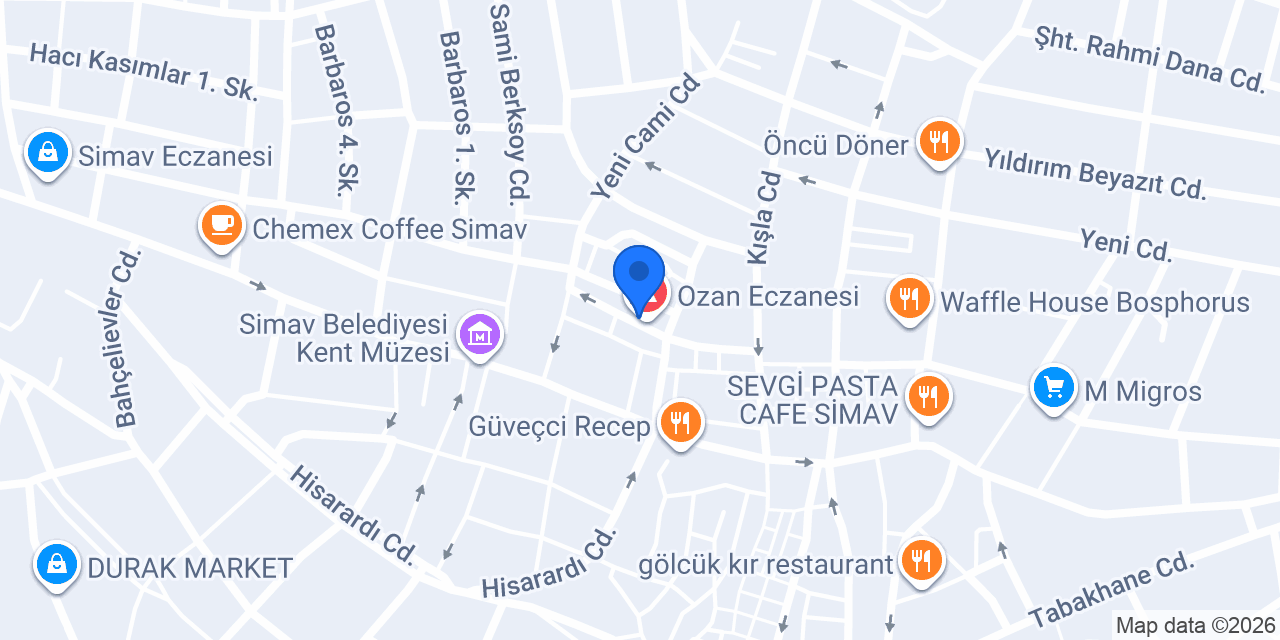Yeşil Simav Pide ve Lahmacun Salonu konumu