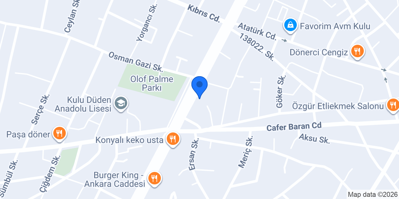 Kulu Çıtır Simit konumu