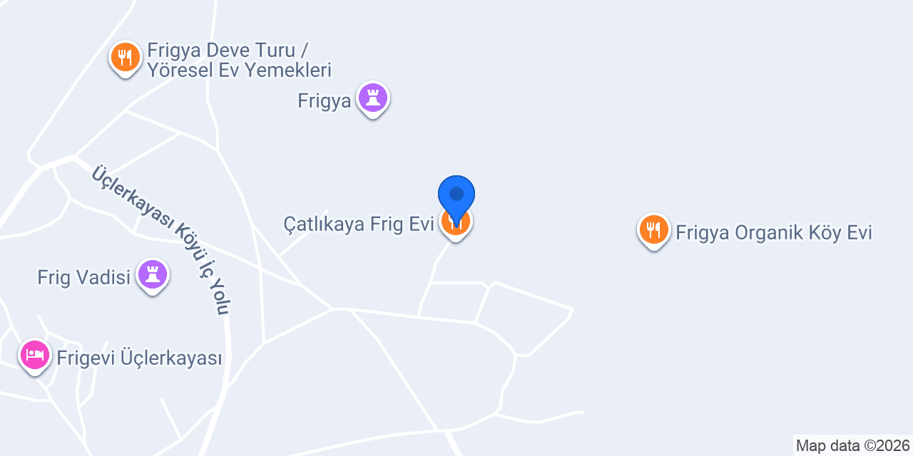 Çatlıkaya Kamp Alanı konumu