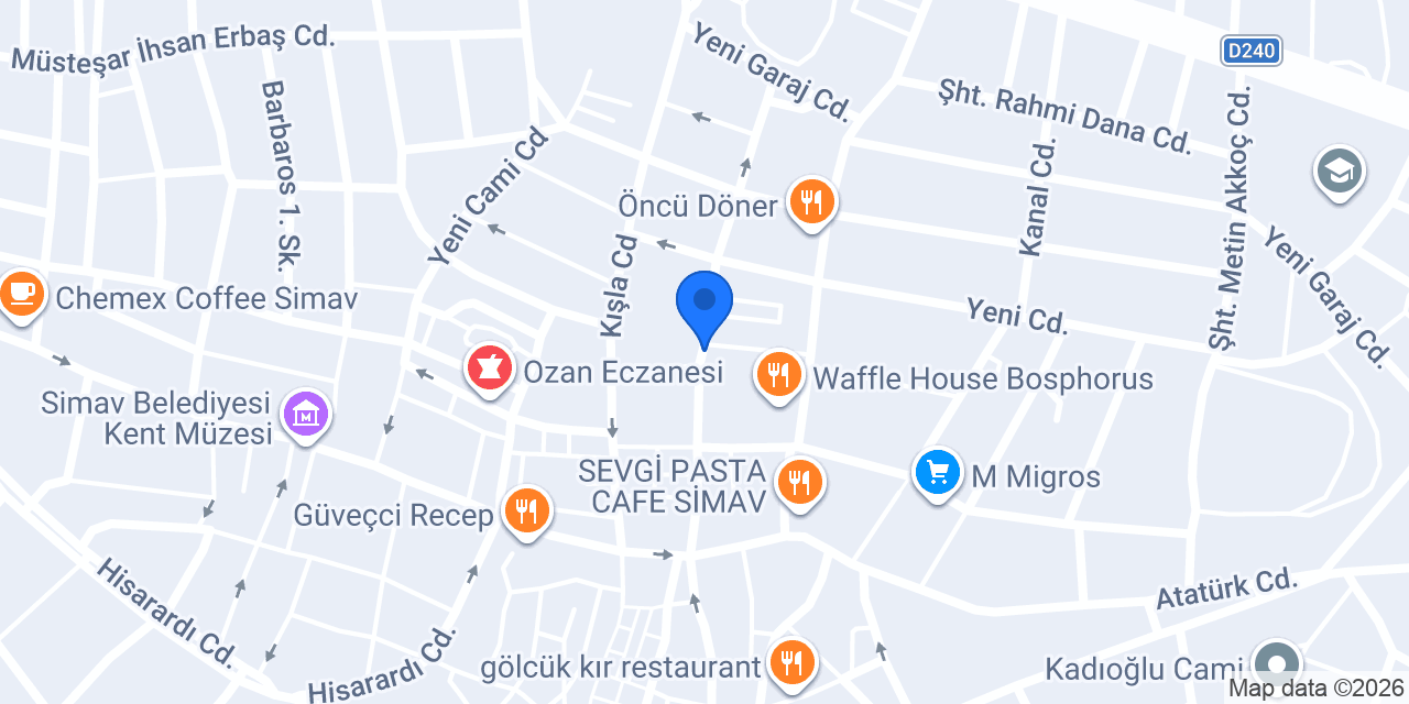 Gözde Pastanesi konumu