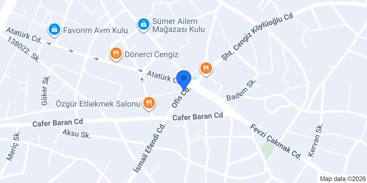 Tuğçem Bayan Kuaför konumu