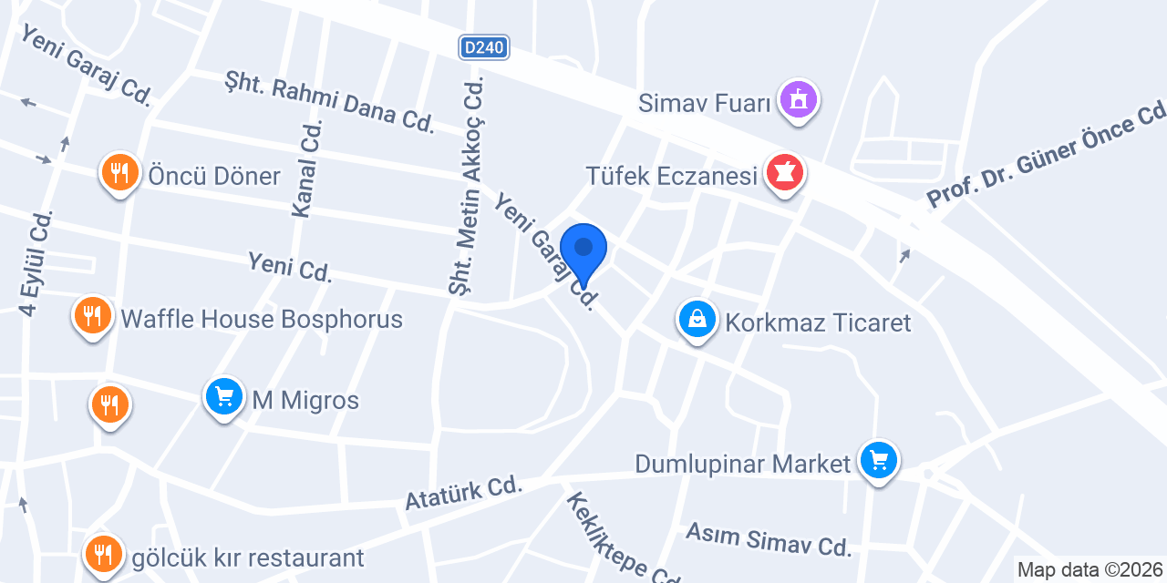 Ergün Oto konumu