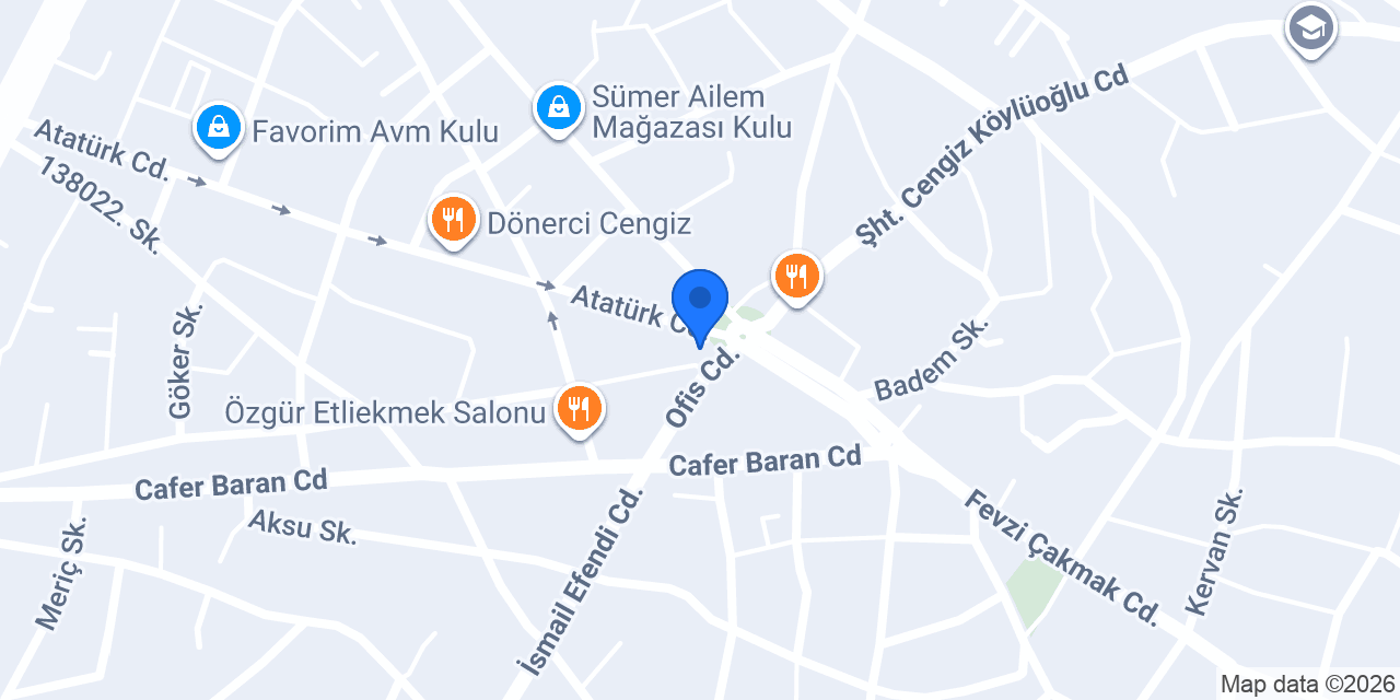 Av.Dilan Candan Hukuk Bürosu konumu