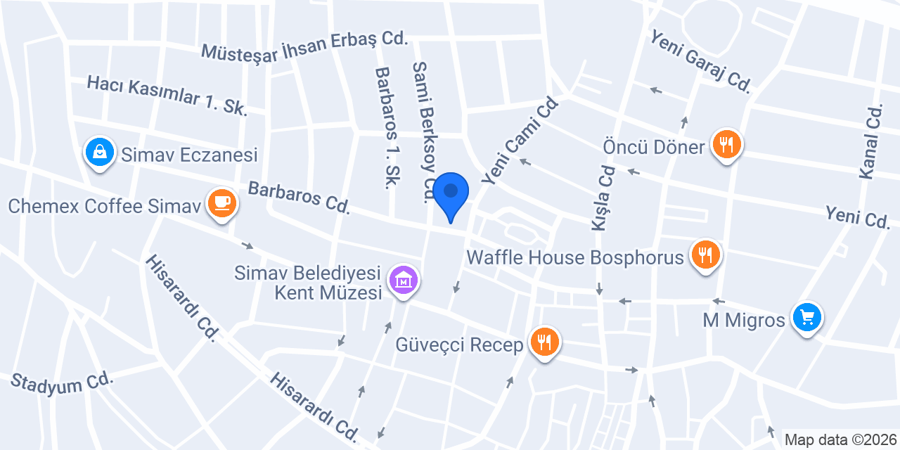 Yüksek Pide Salonu konumu