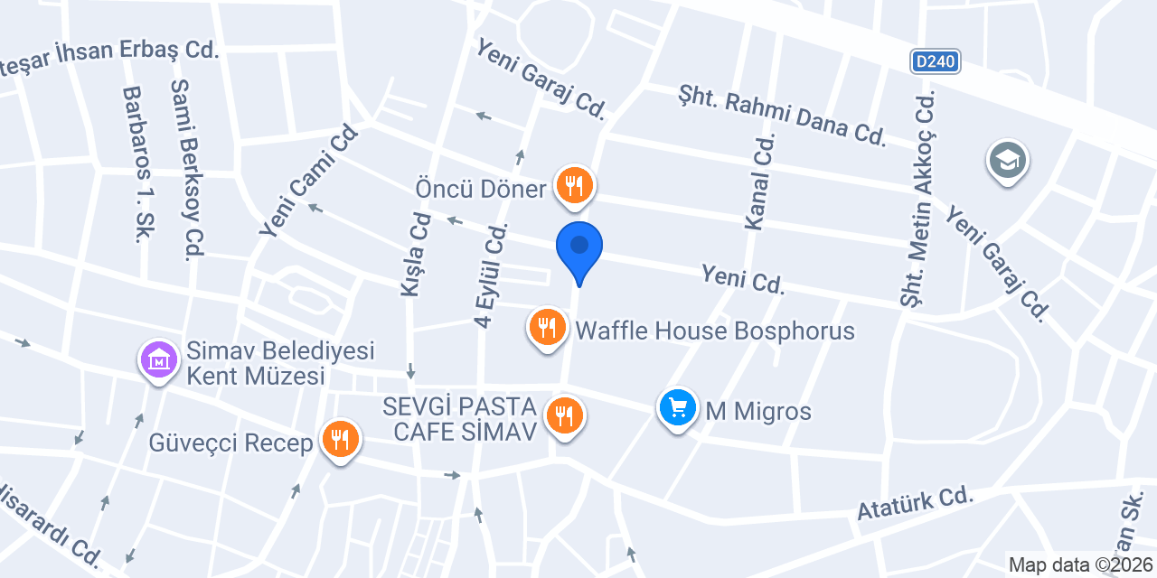 Simav Sağlık Ocağı konumu