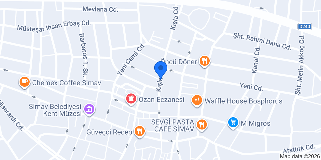 ŞEFİN lokantası konumu