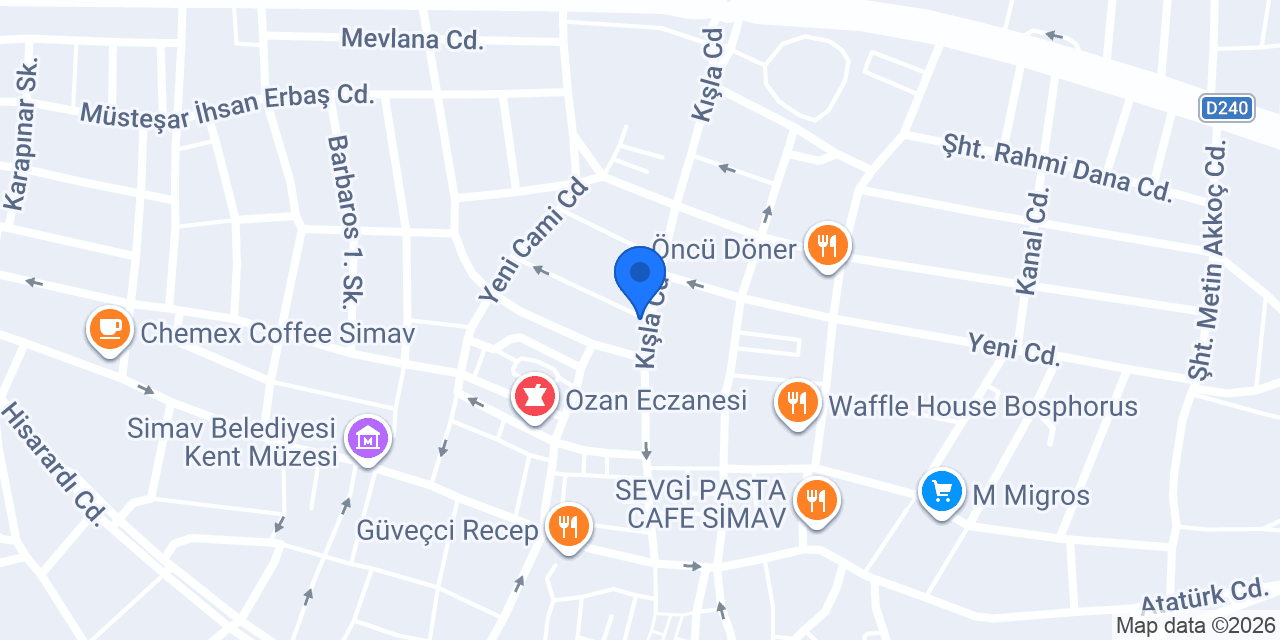 Akbank Simav Şubesi konumu