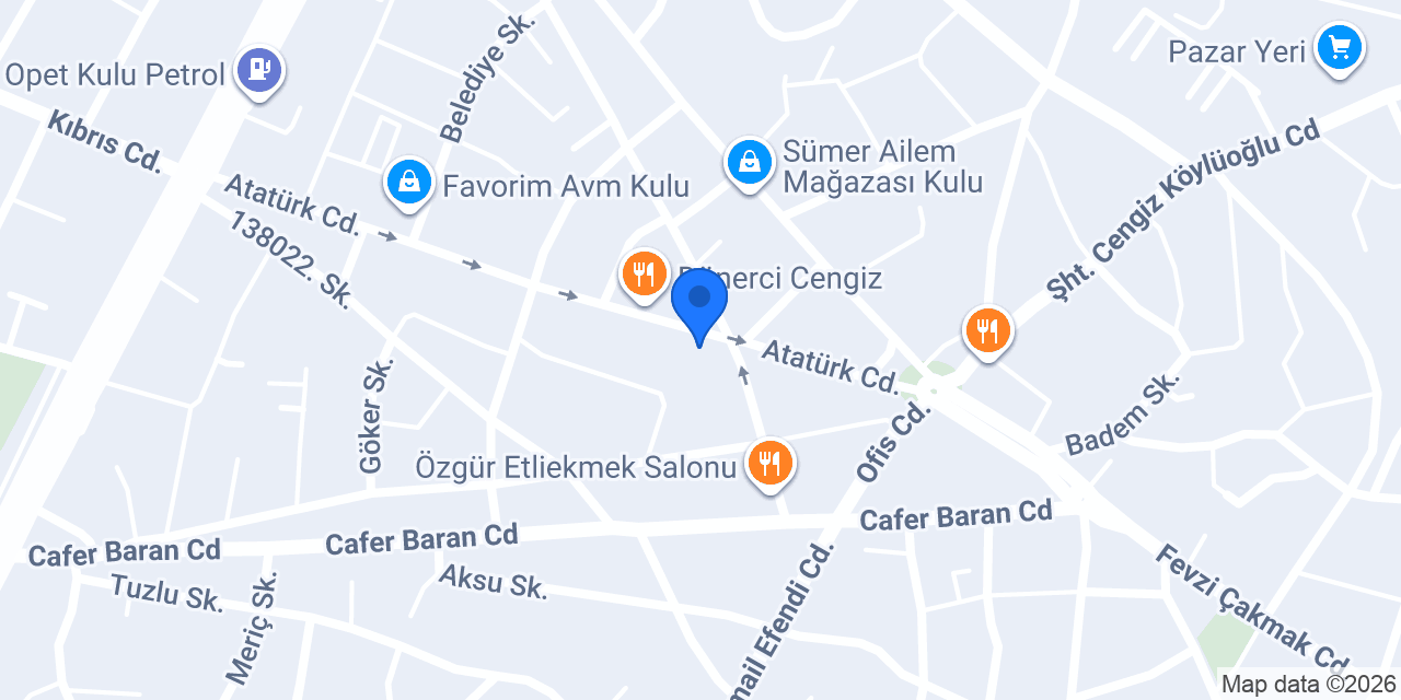 Bülent Börekçilik Konya Kulu konumu