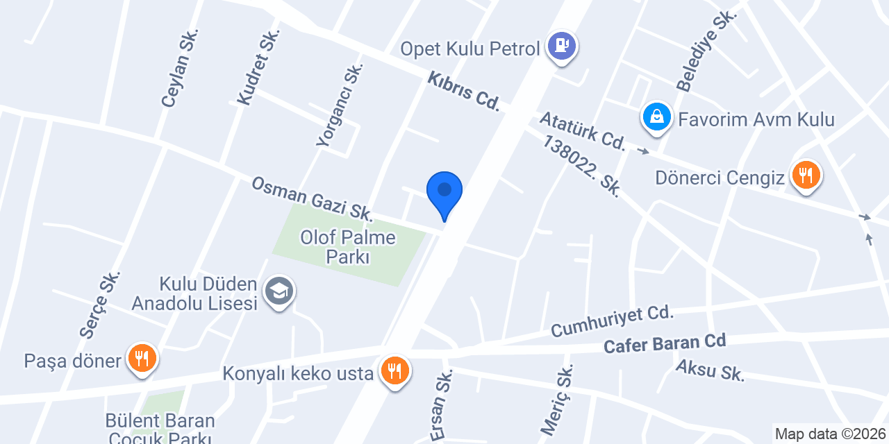 Maydonoz döner kulu konumu
