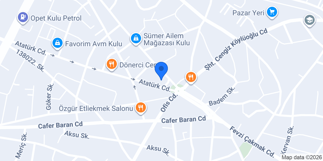 Kulu Belediyesi konumu