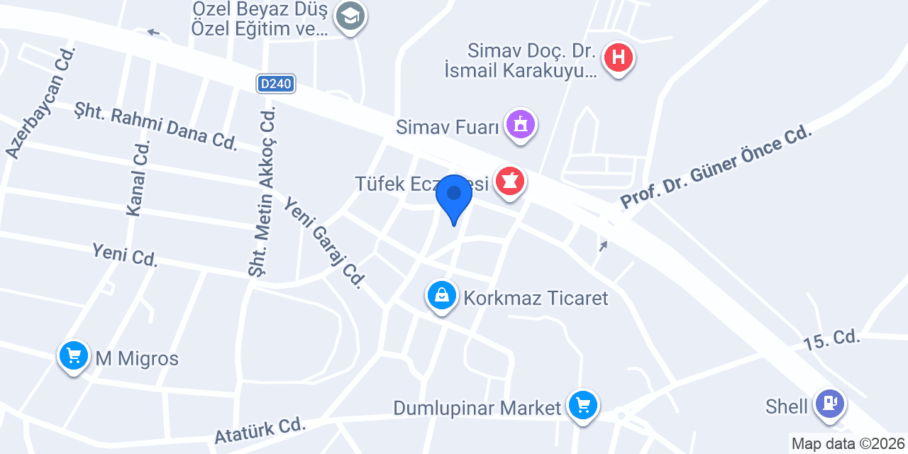 Yüksel Traktör konumu