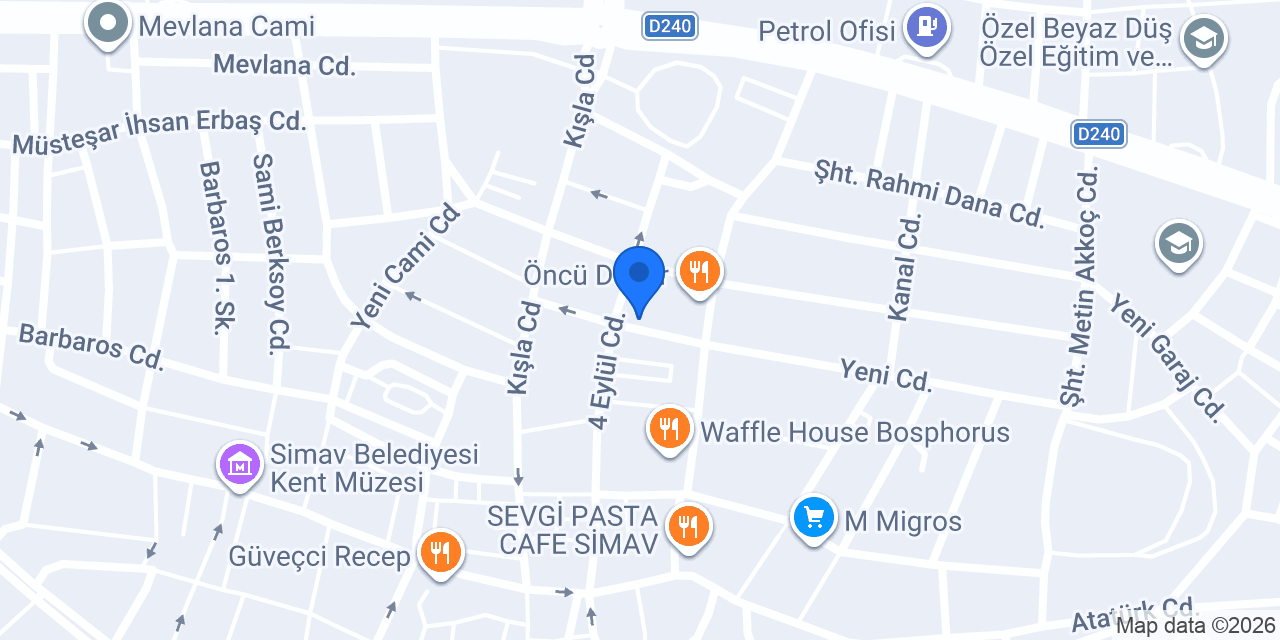 Simav Noter 2 konumu