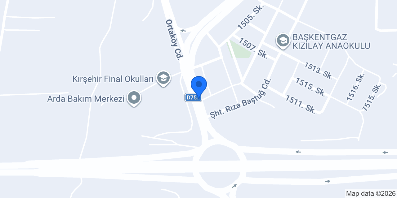 Kırsehir Derin Ufuk Okulları konumu