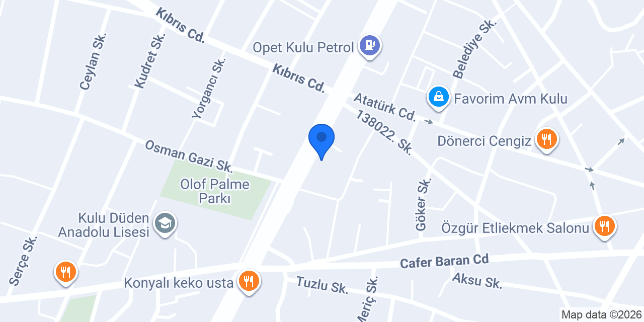 Şakir Usta Kebap Evi konumu
