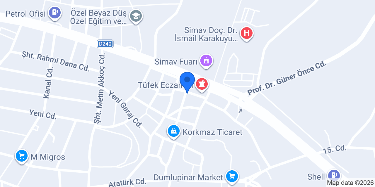 Necip Oto Boya konumu
