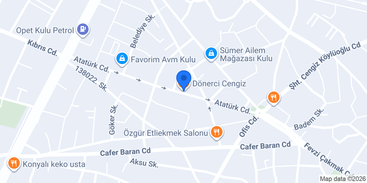Sanli Kebap Salonu konumu