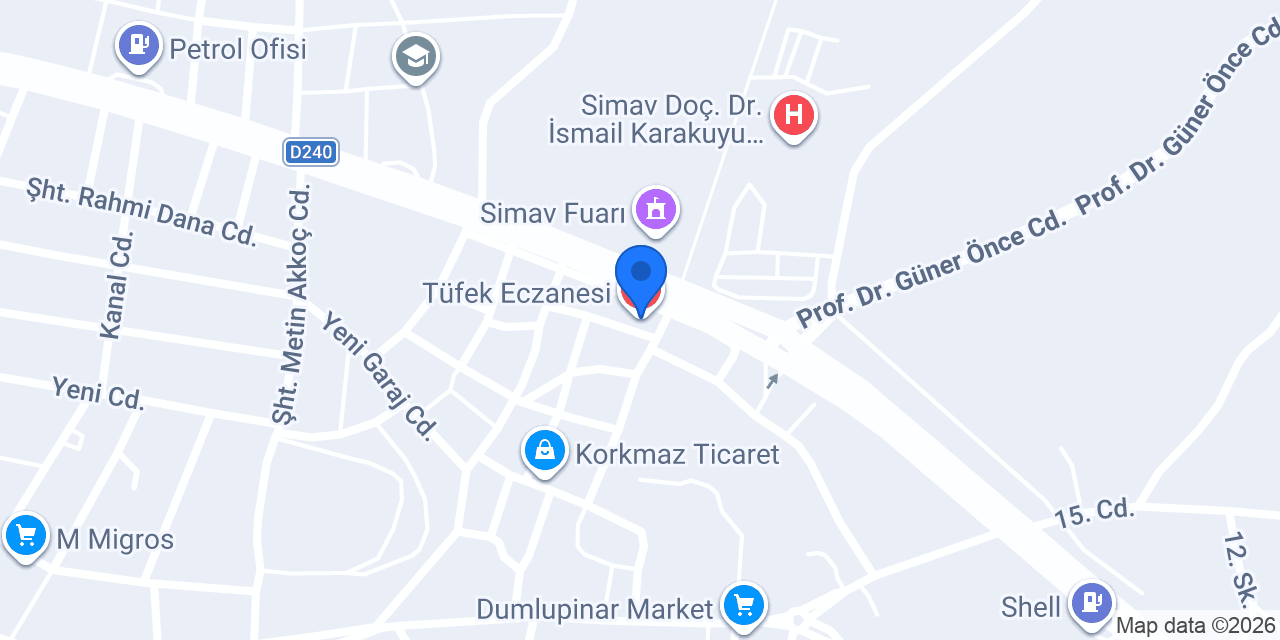 Tüfek Eczanesi konumu