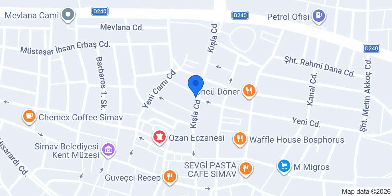 DHL eCommerce - Simav Şubesi konumu