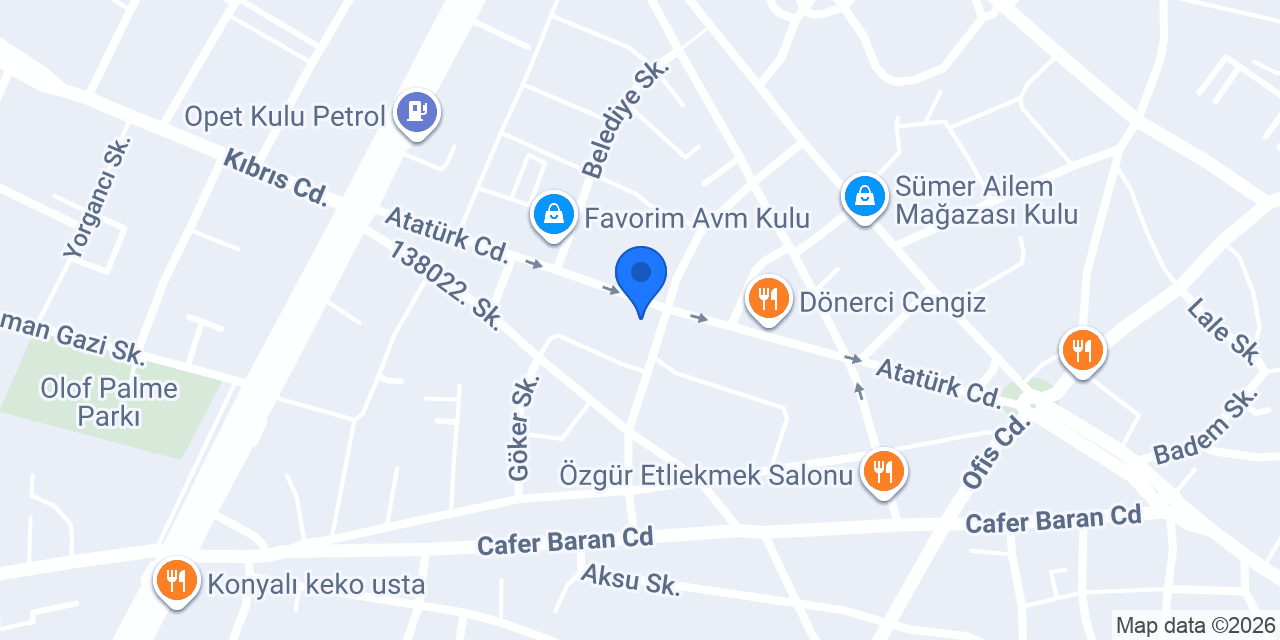 Özburma Kadayıfçısı konumu