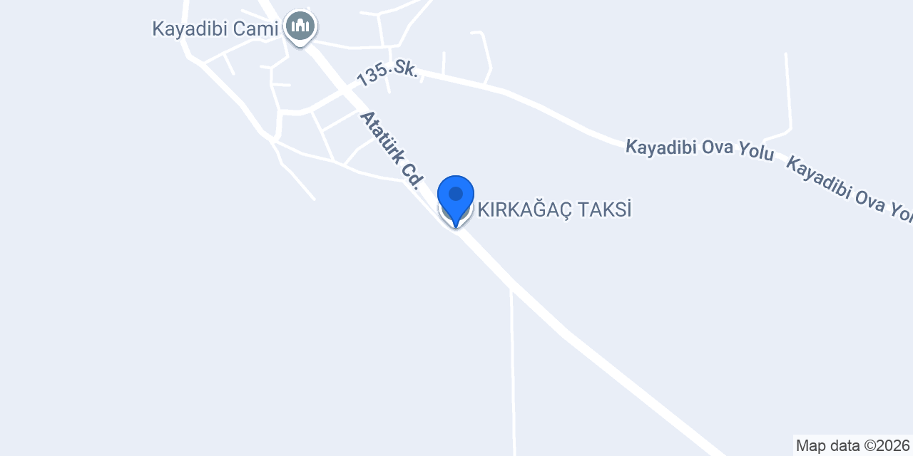 KIRKAĞAÇ TAKSİ konumu