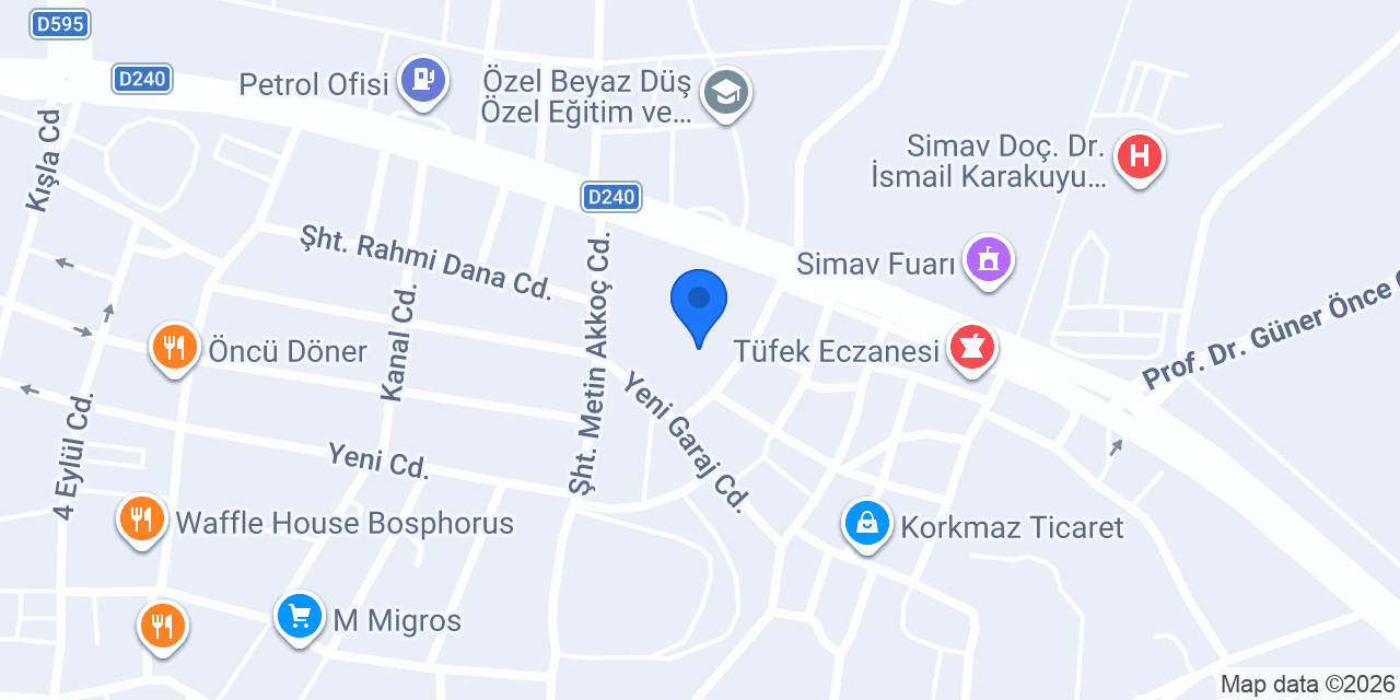 Nurullah Koyuncu Anadolu Lisesi konumu