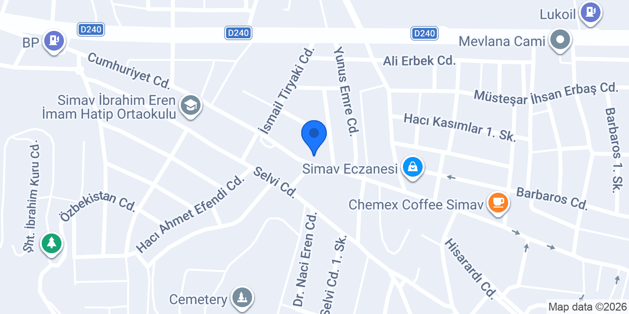 Simav Kozmetik konumu