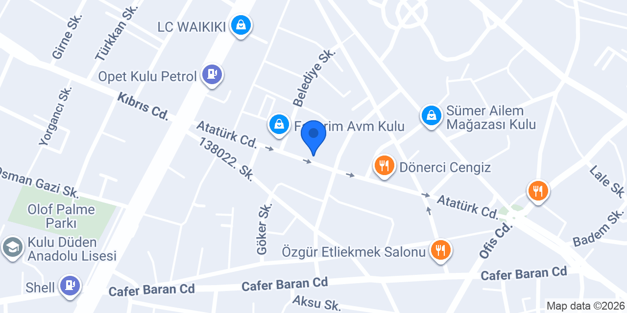 Güven Motor konumu