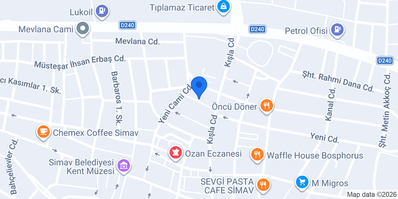 Simav Noterliği konumu