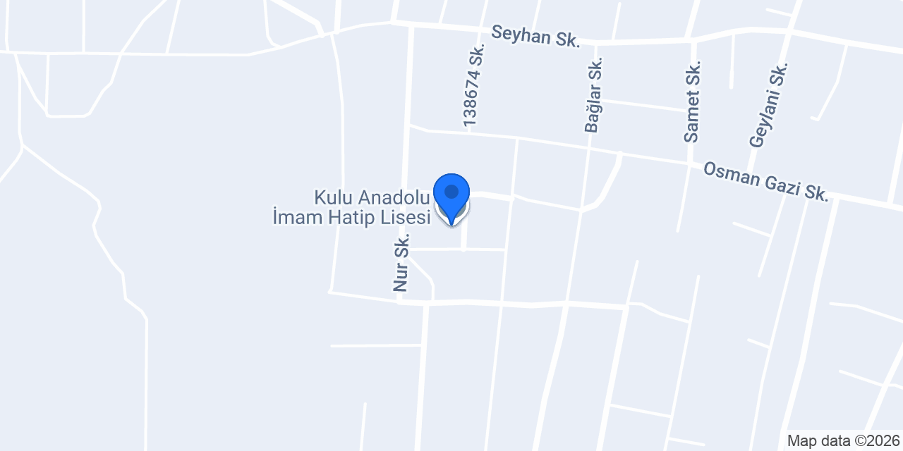 Kulu Anadolu İmam Hatip Lisesi konumu