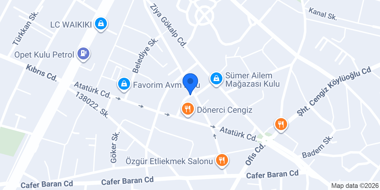 Meryemce moda evi konumu
