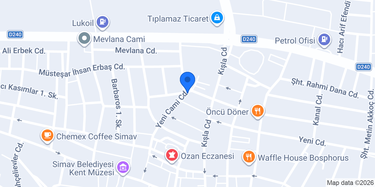 Sürat Kargo Simav Şube konumu