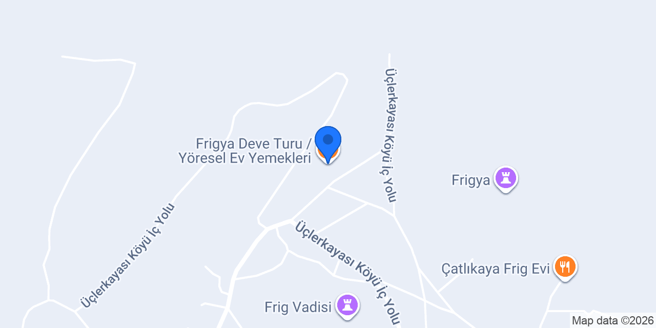 Frigya Deve Turu / Yöresel Ev Yemekleri konumu