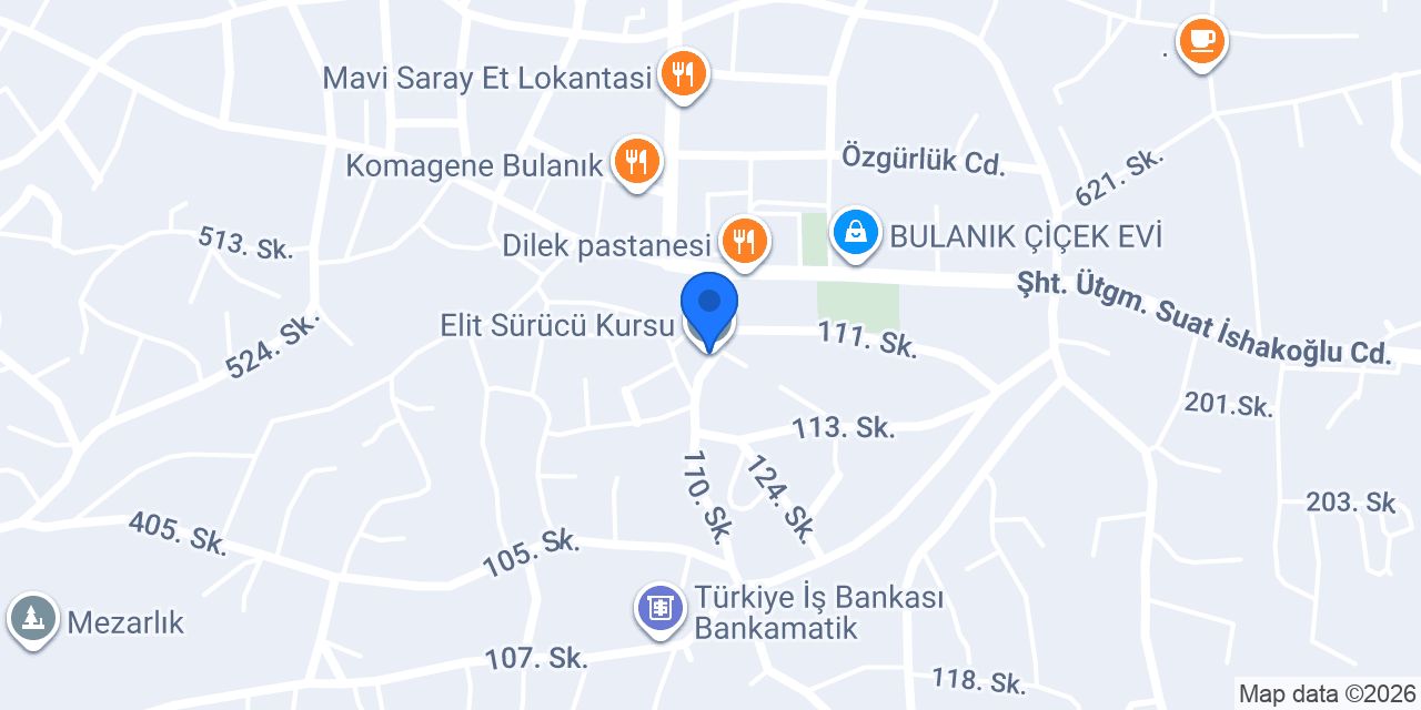 Elit Sürücü Kursu konumu